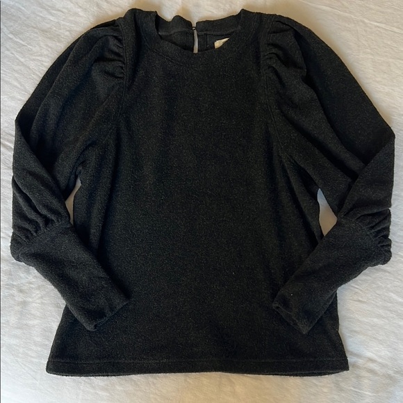 Madewell Puff Sleeve Detail Top - Picture 1 of 5
